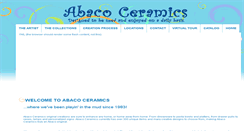 Desktop Screenshot of abacoceramics.com