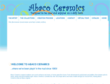 Tablet Screenshot of abacoceramics.com